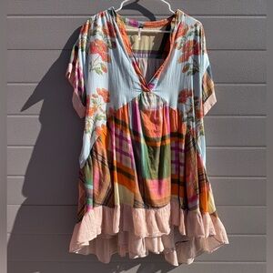 The Forever essential Free People Agnes Printed Mini Dress- M
